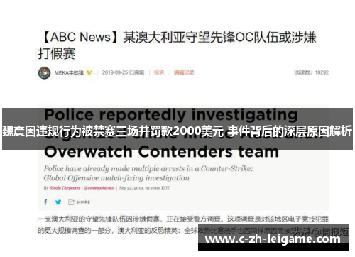 魏震因违规行为被禁赛三场并罚款2000美元 事件背后的深层原因解析